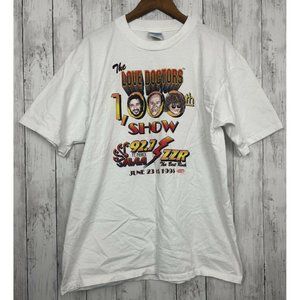 Vintage VTG 90s Comedy Funny Graphic T-shirt USA Charity Shirt Single Stitch  XL